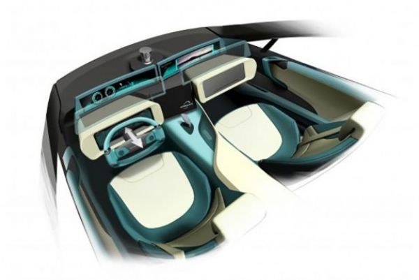 Etos vehículo autónomo con helipuerto para drones